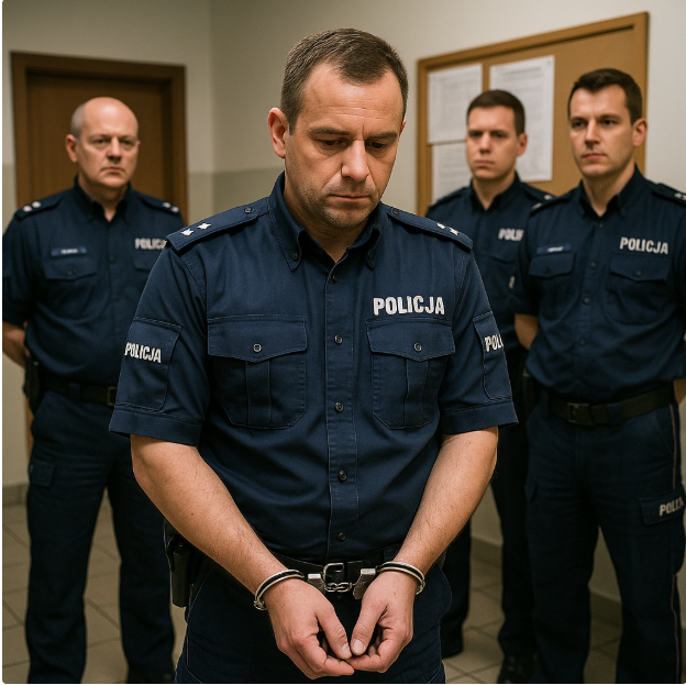 ‼️Kolejni funkcjonariusze wyprowadzeni w kajdankach, kolejny raz na oczach kolegów z komisariatu! Można  było im wysłać wezwanie na przesłuchanie, ale wybrano formę pokazową?!

16 lipca funkcjonariusze Biura Spraw Wewnętrznych w tym samym czasie pojawili się na komisariacie i w