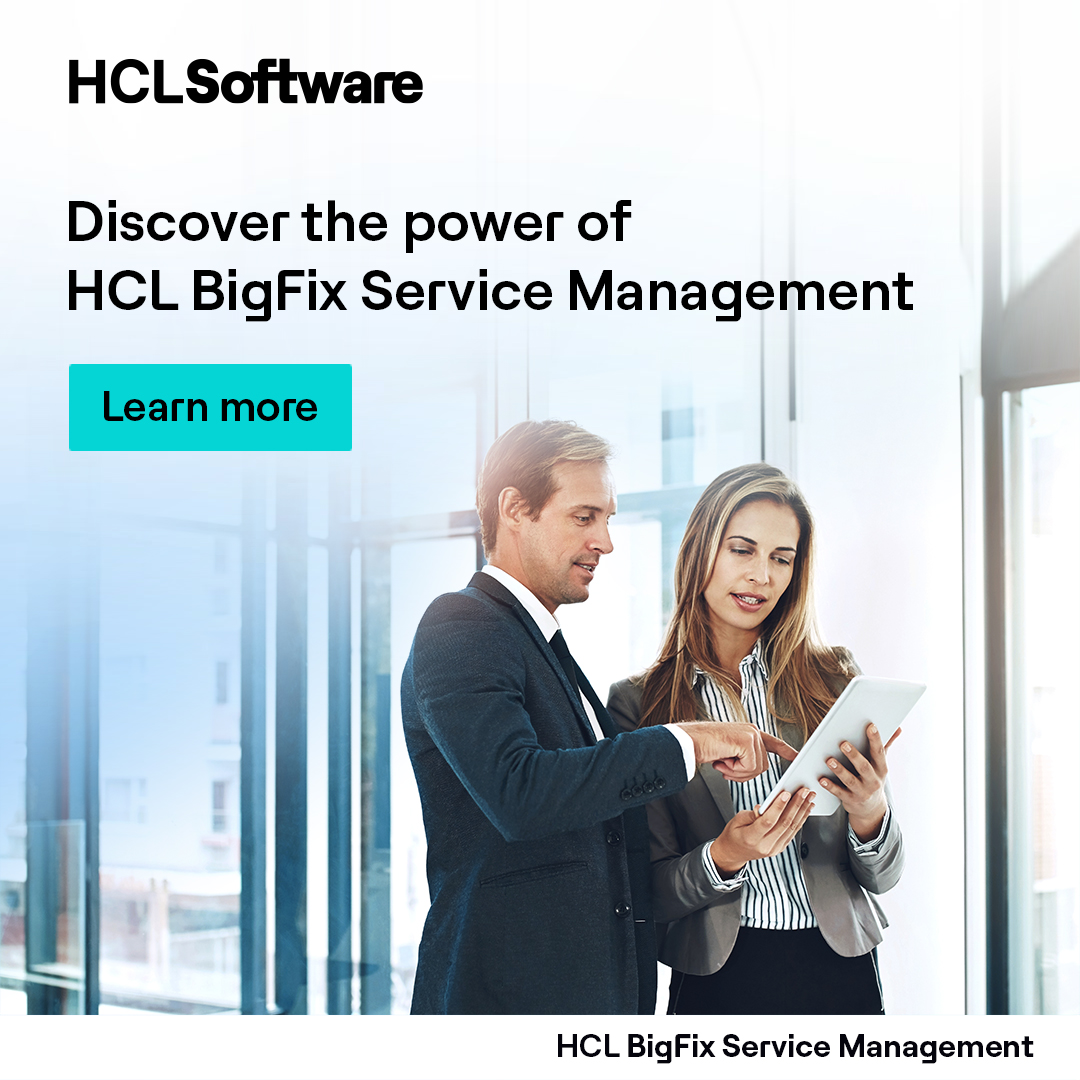 HCL BigFix Service Management is here—formerly HCL SX, now part of the #BigFix family. Powered by predictive, generative &amp; agentic #AI, it boosts autonomy, streamlines service delivery &amp; enhances productivity.
Explore more: hclsw.co/7zeiz6

#HCLSoftware