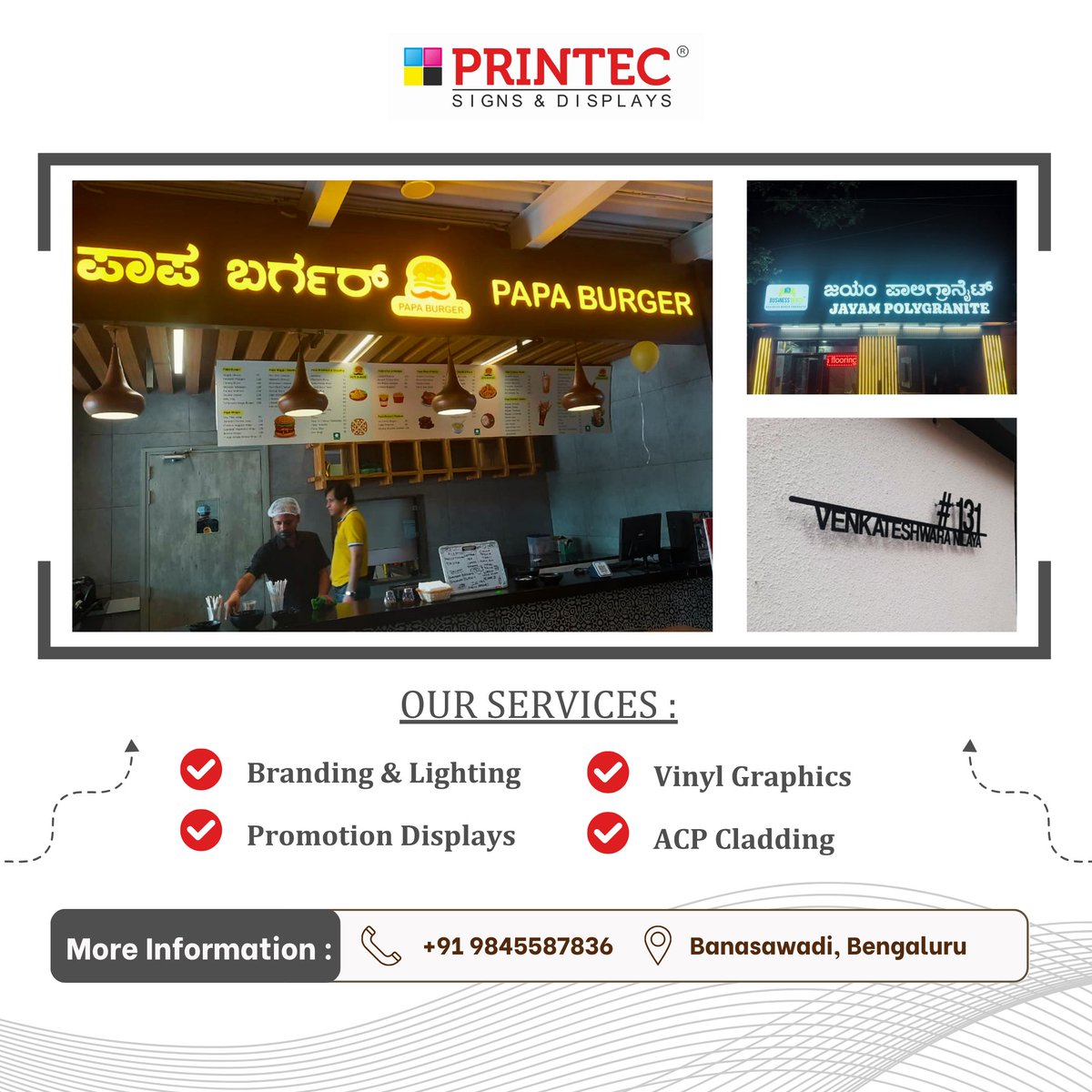 Printecsigns's tweet image. ✨ Printec Signs &amp;amp; Displays
 🔹 3D / LED / Glow Sign Boards
 🔹 Branding | Printing | Displays
 📍 Bengaluru, India
 📞 98455 87836
 🌐 printec.co.in | Best Sign Board Makers
.
.
.
#Printec #SignBoards #LEDSignage #3DLetters #GlowSigns #BrandingSolutions #Bangalore