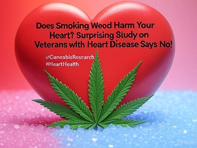 Does Smoking Weed Harm Your Heart? Surprising Study on Veterans with Heart Disease Says No!  No link found between cannabis use and heart attacks, strokes, or deaths.

Smoking cannabis in the last 30 days didn’t increase the risk of heart attacks, strokes, or heart-related deaths