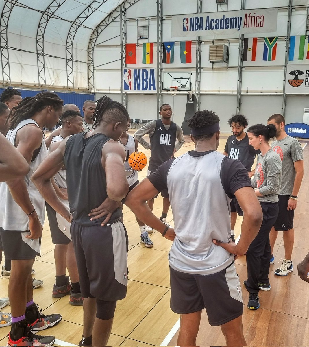 Coach_LizMills's tweet photo. Locked in and leveling up at NBA Academy Africa in preparation of Sahara Conference games in Season 3 of @thebal.
#TBT #BALSeason3 #SaharaConference #Basketball #NBAAcademy #Saly #Senegal #Africa #Basketball #Preparation #Training #CoachMills https://t.co/l86LCne9H0