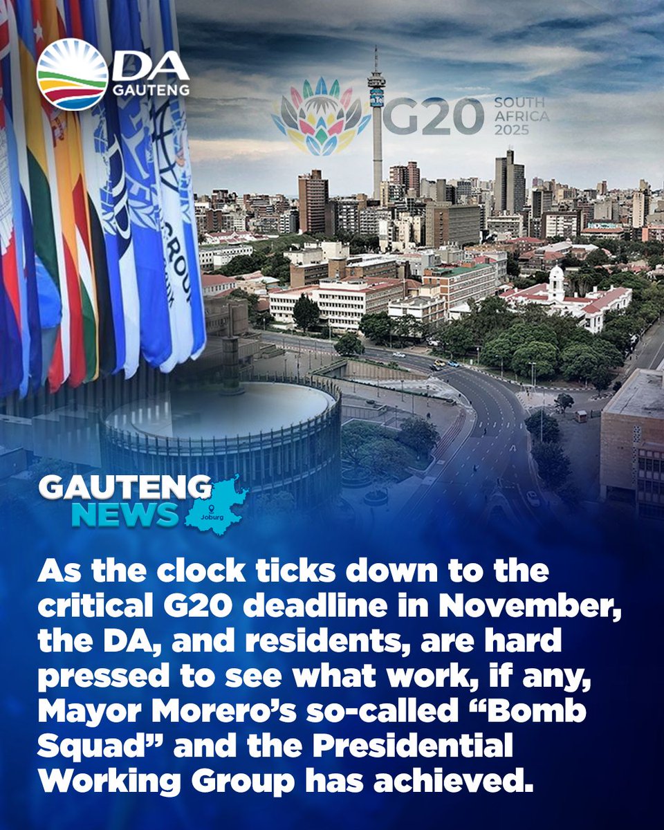 ❗Johannesburg was once the city where many traveled to pursue their hopes and dreams. Today, the ANC’s mismanagement has turned this once beautiful city into a complete mockery. The world’s attention will be on Johannesburg in just 3 months, yet nothing is working in the city.