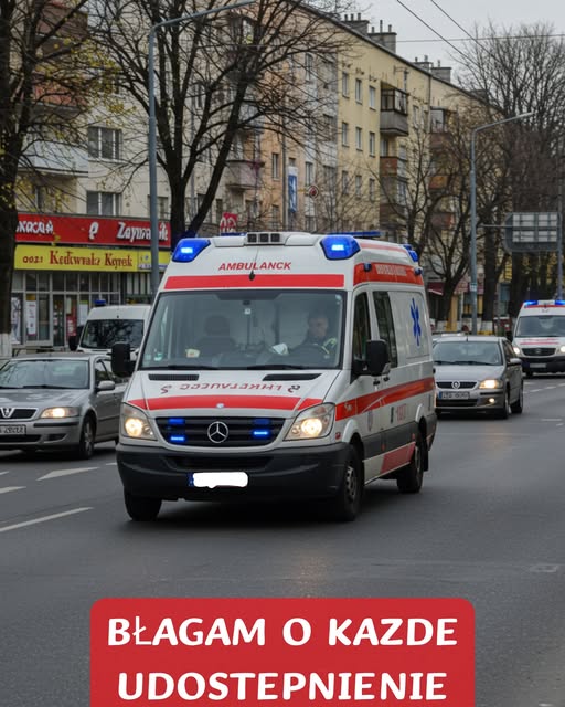 🚑⚠️❤️Kiedy widzicie karetkę jadącą bardzo powoli mimo włączonych syren, to nie dlatego, że kierowca jest niekompetentny albo pijany.
Bardzo możliwe, że przewozi ciężko rannego pacjenta, dziecko, kobietę w ciąży,
albo dlatego, że lekarz lub ratownik medyczny stoi z tyłu i walczy