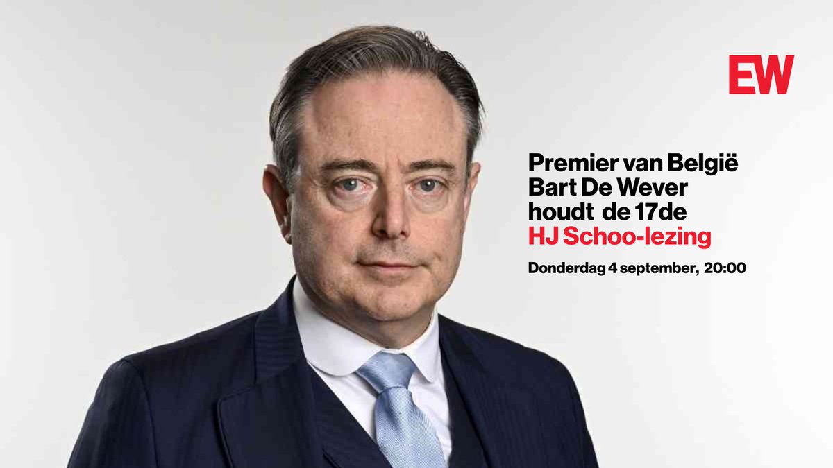 Op donderdag 4 september 2025 spreekt Bart De Wever in De Rode Hoed in Amsterdam over ‘de staat van de Lage Landen’.
shop.paylogic.com/c2974c5e3e5445…