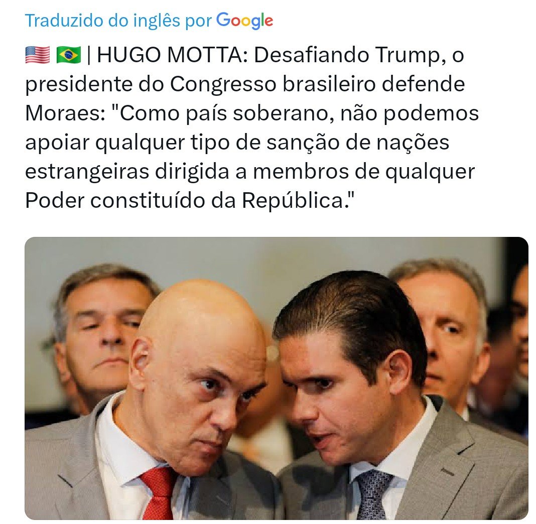 Motta responde a Trump via post