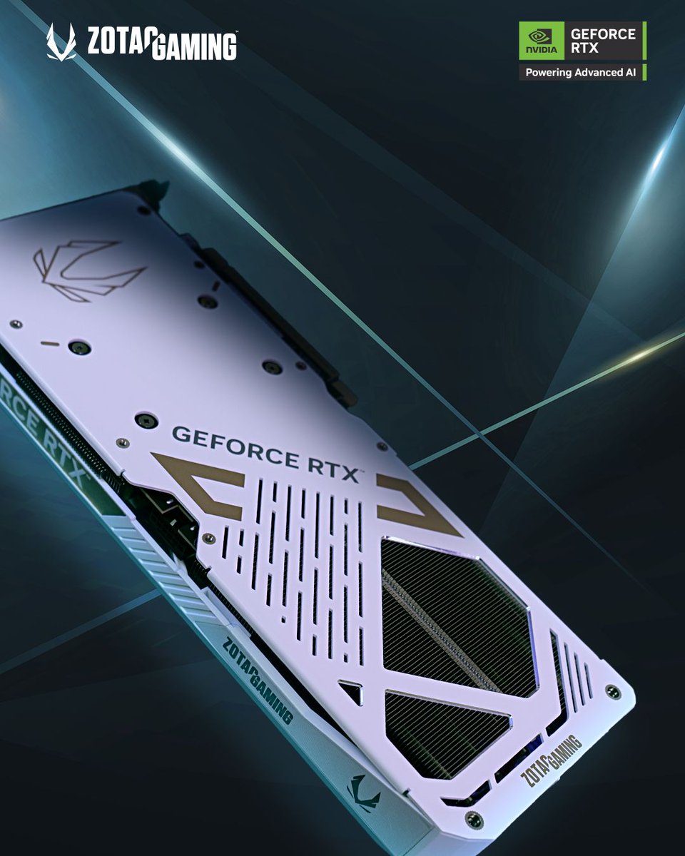 Die ZOTAC GAMING GeForce RTX 5070 AMP White Edition besticht durch klare Linien, ein raffiniertes Finish und eine minimalistische Ästhetik. Perfekt für dein nächsten weißen Build.