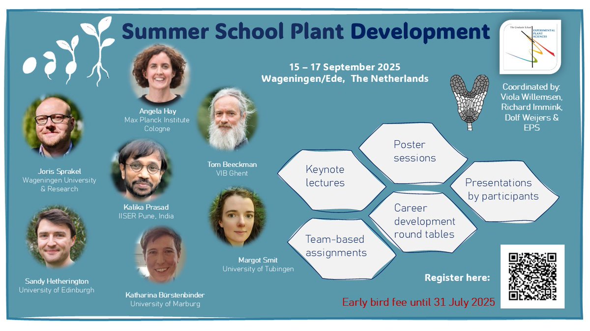 Please join us in Wageningen, lot of fun to learn more about plant development together!
Last date for sending your application: 14th August