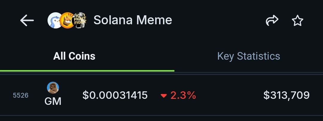You can find the Good Morning coin $GM in the Solana Meme list on <a href="/coingecko/">CoinGecko</a>
