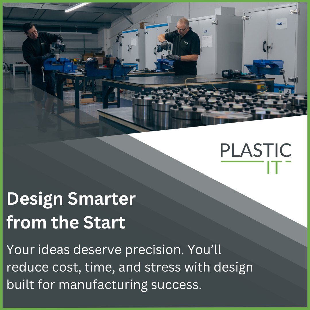 Design Smarter from the Start

Your design success depends on planning. With Design IT, you get the support you need to optimise results.

Start designing better: bit.ly/4lFlrUe

#DesignForManufacture #plasticinjectionmoulding #injectionmoulding #plasticit
