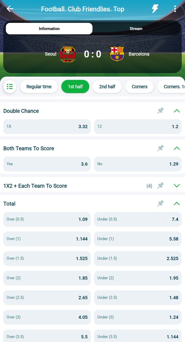 First half 2 or more goals
GG also possible (but risky)