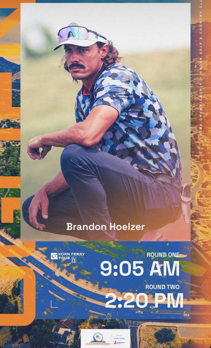 The <a href="/KornFerryTour/">Korn Ferry Tour</a> season is hitting its final stretch — B is in Utah this week 

11:05 am eastern today 
4:20 pm eastern tomorrow