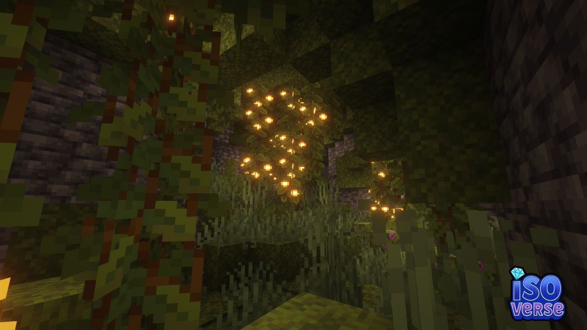 Dive into the caves to experience the enchanting luminous glow.
Website &amp; IP: isoVerse.net
Java &amp; Bedrock
 #isoVerse #minecraft #server