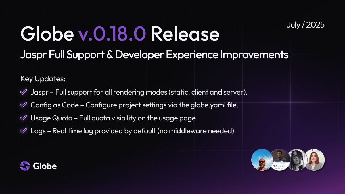 Globe v.0.18.0 has landed!