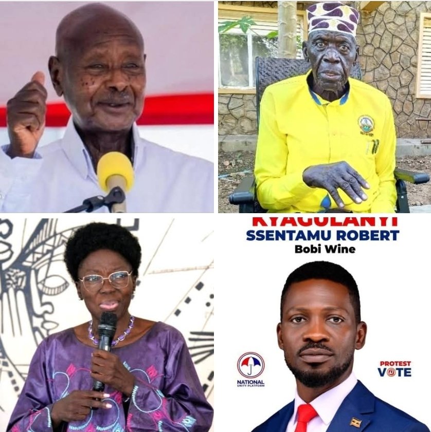 Norman Tumuhimbise (@normantumuhimb2) on Twitter photo Dear <a href="/KagutaMuseveni/">Yoweri K Museveni</a> <a href="/RebeccaKadagaUG/">Rebecca Alitwala Kadaga</a> Gen. Moses Ali for the avoidance of confusing your voters ๐ณ, please use your current photos in the same way <a href="/HEBobiwine/">BOBI WINE</a> has done. Si mu bubi! Dear <a href="/KagutaMuseveni/">Yoweri K Museveni</a> <a href="/RebeccaKadagaUG/">Rebecca Alitwala Kadaga</a> Gen. Moses Ali for the avoidance of confusing your voters ๐ณ, please use your current photos in the same way <a href="/HEBobiwine/">BOBI WINE</a> has done. Si mu bubi!