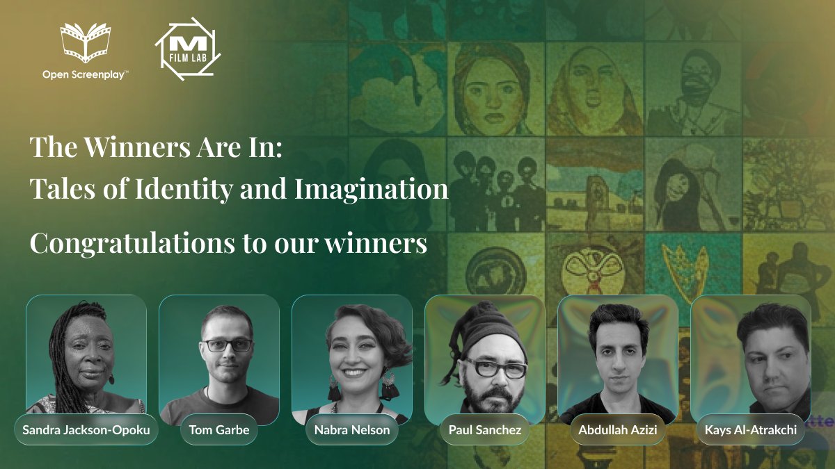 OpenScreenplay's tweet image. We’re proud to announce the 6 emerging screenwriters selected for the Summer 2025 M Film Lab!
These voices reflect the power of perspective, identity, and imagination.
They’ve just started their journey and you’re going to want to follow.
#OpenScreenplay #MFilmLab #FilmLabWinners