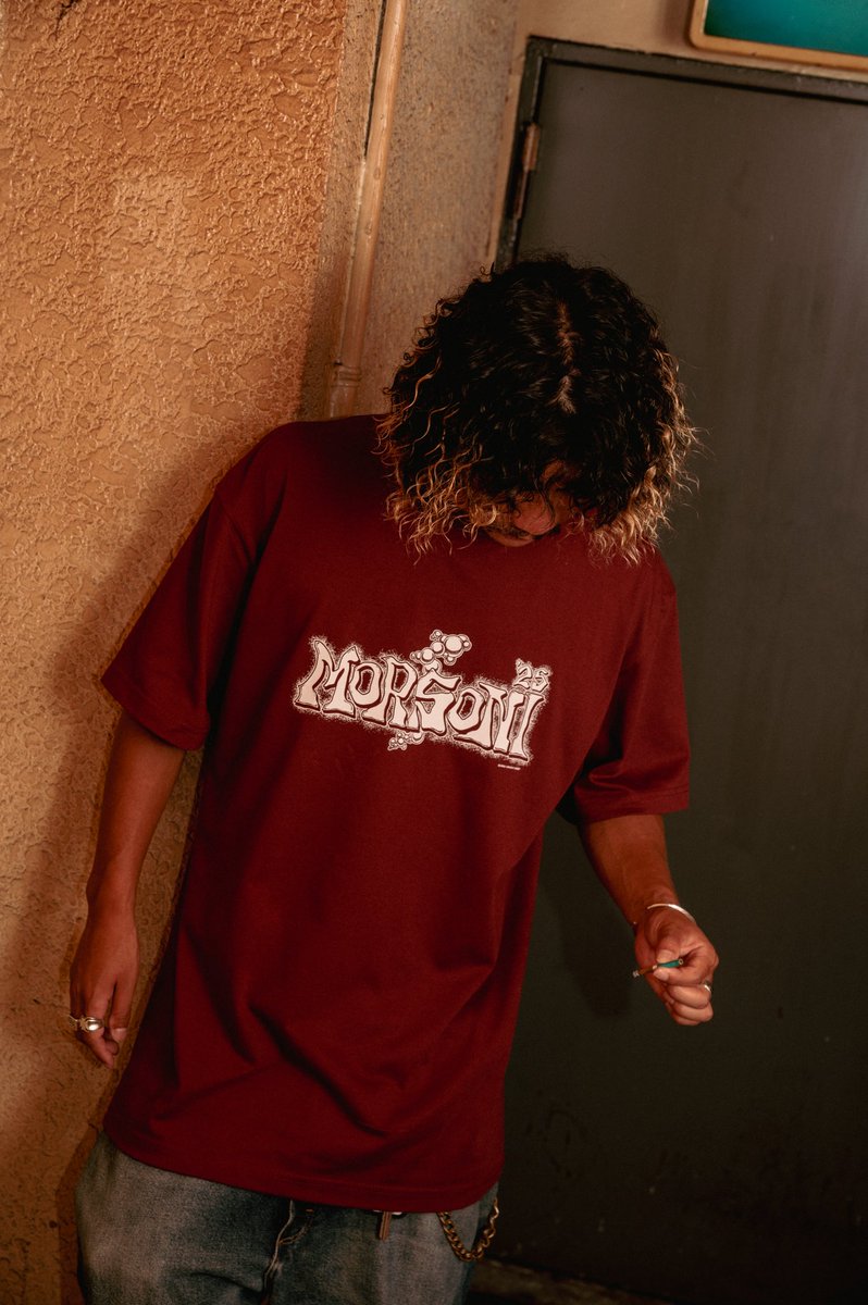 🫧 MORSONI'25 T-shirt

25/8/9(土),10(日),11(月祝) 3days
"MORSONI'25"にて販売 🔥

color : Black / White / Burgundy
size : M, L, XL
price : ¥3,500

model : 172cm
size : XL
📸 : <a href="/miyazakizayami/">みやざギギギ</a> 

Designed by GROOVY DADDY
<a href="/hayate_wd/">hayate</a> 

#MORSONI #モルソニ