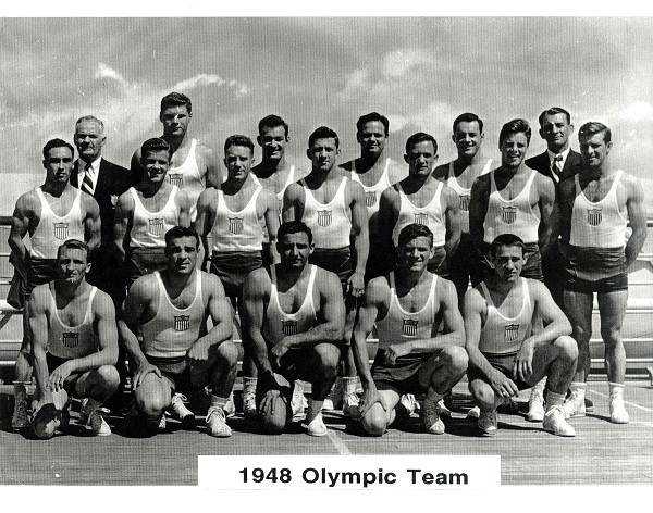On July 31, 1948 in freestyle wrestling at the Olympics in London, USA Wrestling's Glen Brand and Henry Wittenberg win gold medals, Gerry Leeman wins a silver medal and Lee Merrill wins a bronze medal.