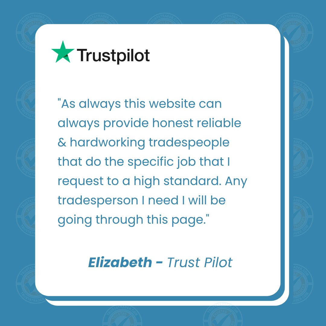 🛠️ “They always deliver tradespeople that get the job done to a high standard.”

Whether it’s plumbing, electrics, roofing or more - you’ll find honest, hardworking experts on TrustATrader.

📍 Reviewed. Rated. Reliable.

🔗 Visit TrustATrader.com today.

#TrustATrader
