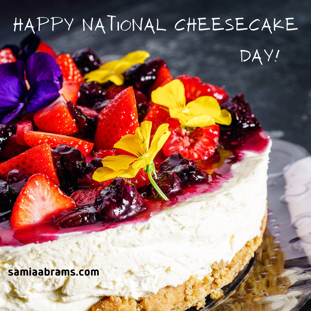 Cheesecake with lots of cherry sauce please!!! 

What about you? Plain, flavored, or with topping?

#funholiday
#dessert
#cheesecake