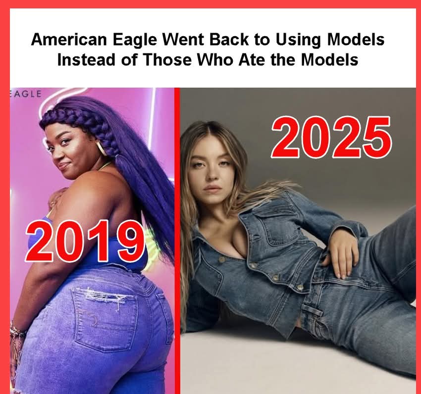 Good Thursday morning fellow Patriots 🇺🇸🇺🇸🇺🇸🇺🇸🇺🇸

American Eagle and Sydney Sweeney 
For the Win......
#America #dominATE