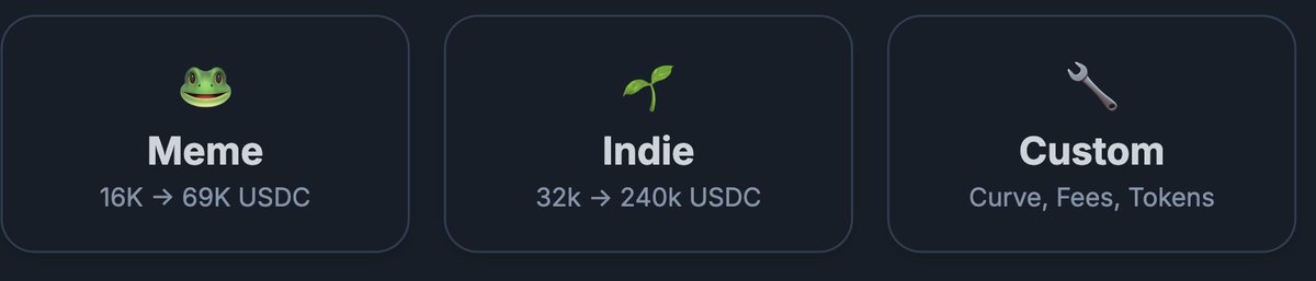 Jup Studio updates: We changed the presets to fit the most common use cases, and switched to locking graduated LPs by default.

1/
New default presets:
- Meme 🐸: Quick launch with traditional memecoin settings. 
- Indie 🌱: For emerging projects, gun for a thicker LP on