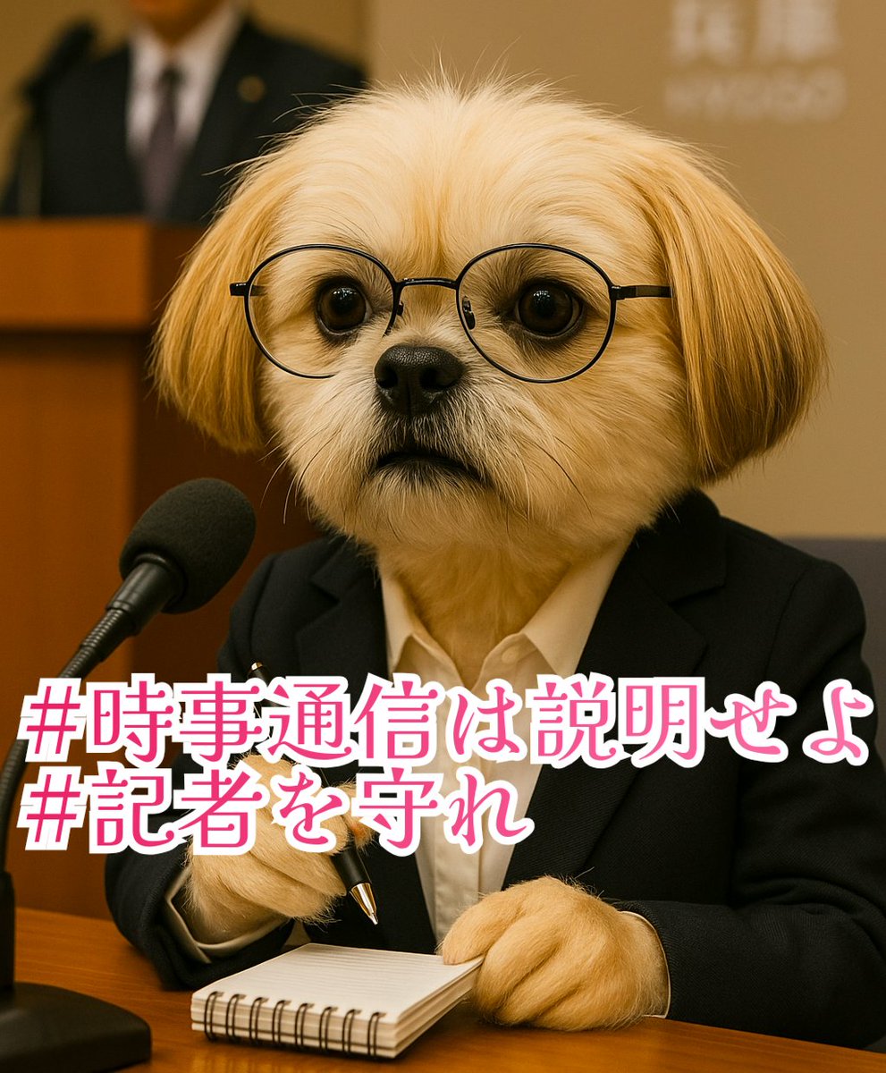 言論を封殺しようとしている時点で正義は無い。

#時事通信記者を守れ 
#時事通信は説明せよ 
#言論の自由