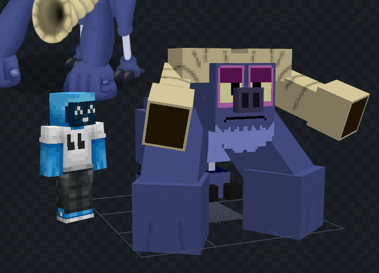 truerandomness_'s tweet photo. @FNaFBetaStuff Speaking off, another new character that was added today is @astroshock25's Buffahorn! The second character of this special guest https://t.co/geMTvGEbJy