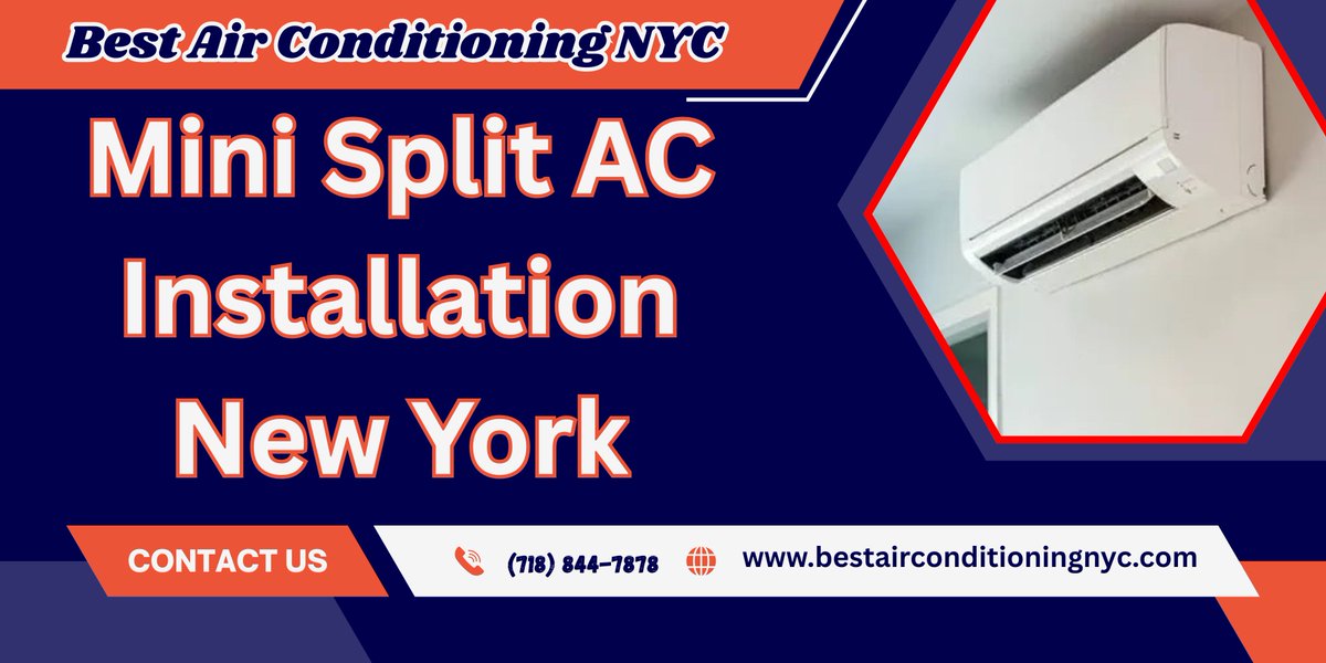Bestairconditio's tweet photo. Mini Split AC Installation New York | Mini Split AC Services New York | Mini Split AC Repair New York | Contact Us (718) 844-7878, Visit Now https://t.co/GIxKeUiZnH #hvac #plumbing #airconditioning #cooling #hvaclife #plumber #heatingandcooling #hvacservice #furnace #ac https://t.co/xdaCKghPzI