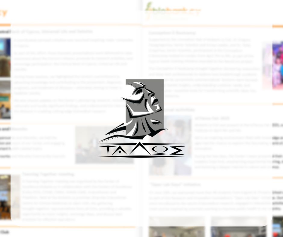 🚨Το ενημερωτικό δελτίο του <a href="/biobank_cy/">biobank.cy</a> μόλις κυκλοφόρησε!

Διαβάστε το τώρα!⤵️
talos-rtd.com/el/biobank-cy-…