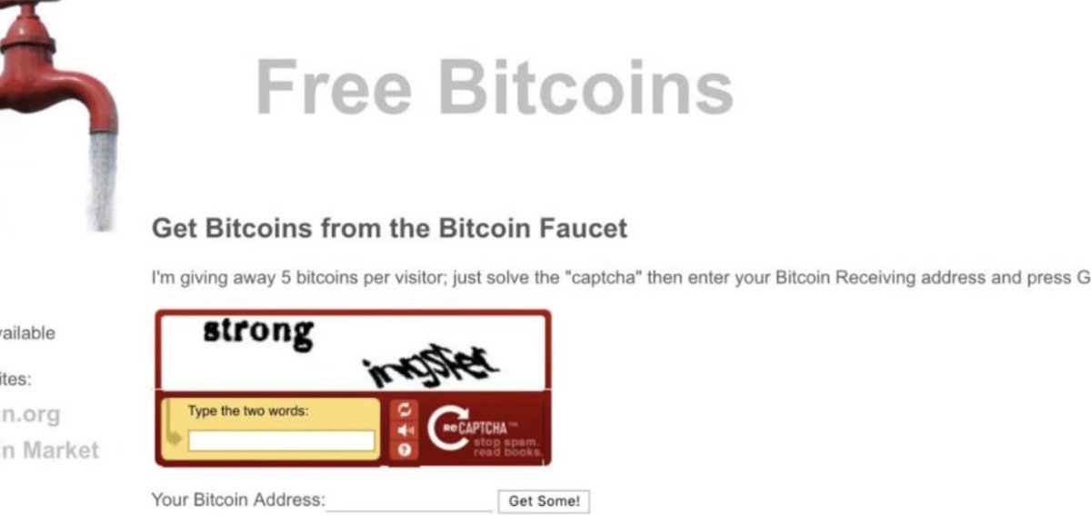 There was a time when you could get 5 BTC for solving a CAPTCHA.