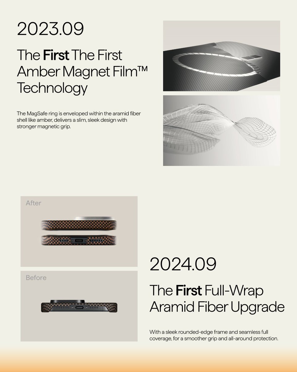 What began as a fleeting moment became two years of innovation — now woven into every detail of the Sunset Collection.
Every step forward reflects our drive to push what’s possible in tech and craftsmanship.
#PITAKA #SunsetCollection