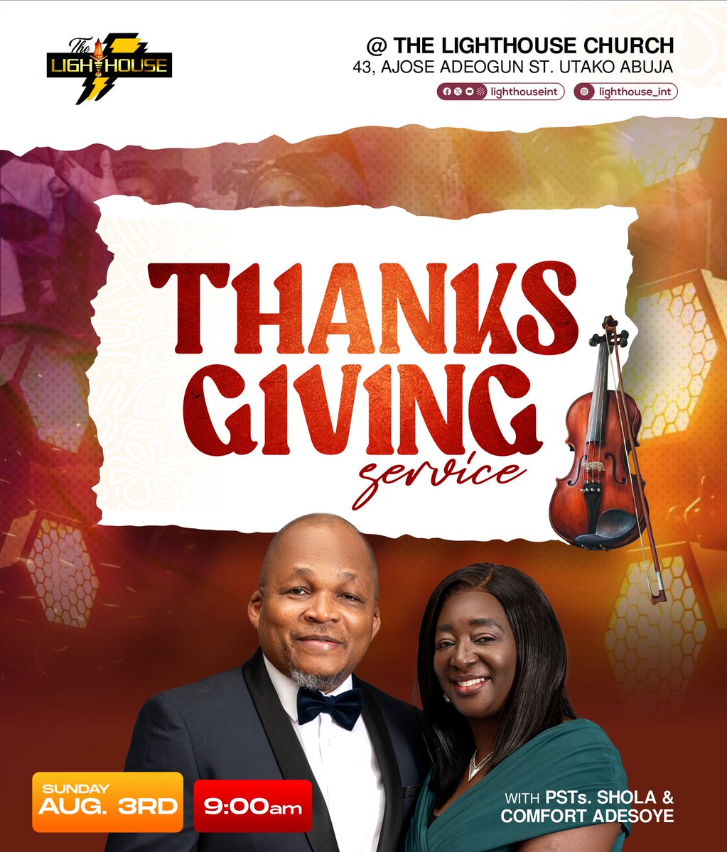 Join us for THANKSGIVING SERVICE this Sunday.
It’s time to praise the Lord.
#iamlighthouse #thanksgiving