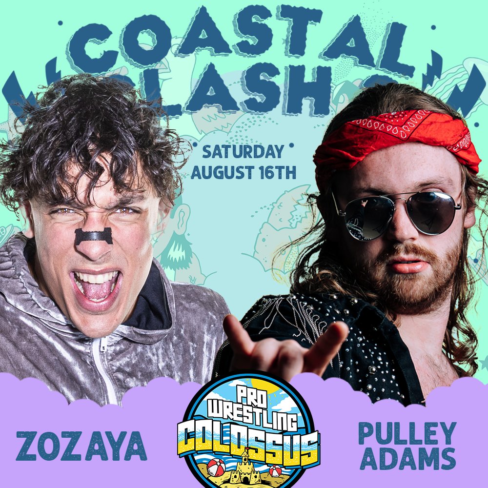 PWCOLOSSUS's tweet image. 🏖️MATCH ANNOUNCEMENT🏖️

Pulley Adams won the Sink or Swim Rumble and thus his spot in the main event of Coastal Clash. His opponent NEEDED to be main event anniversary calibre, we welcome 'The Hidden Gem' Zozaya to the seaside next month! 💎

buytickets.at/prowrestlingco…