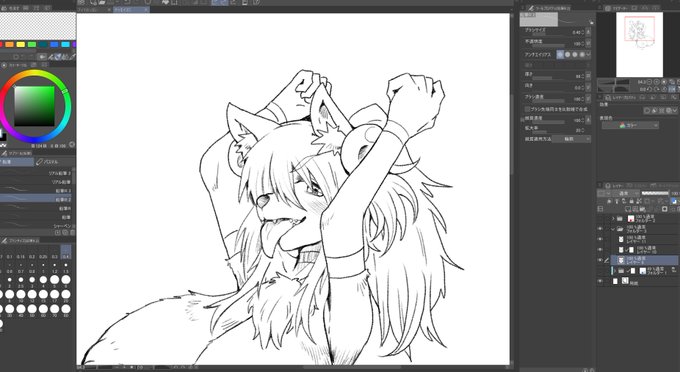 お絵描きリハビリがてら塩漬けしていた絵のペン入れをすることにしました 