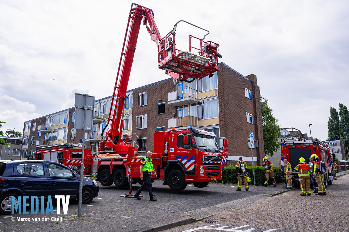 Brand in portiekwoning Vlaardingen