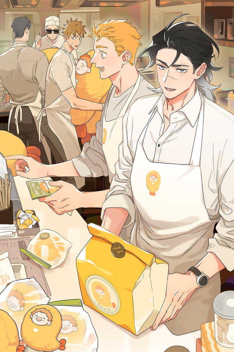 麻尾 (@maweiart) on Twitter photo "Welcome! These are our freshly baked breads." #PapaWolfAndThePuppy "Welcome! These are our freshly baked breads." #PapaWolfAndThePuppy