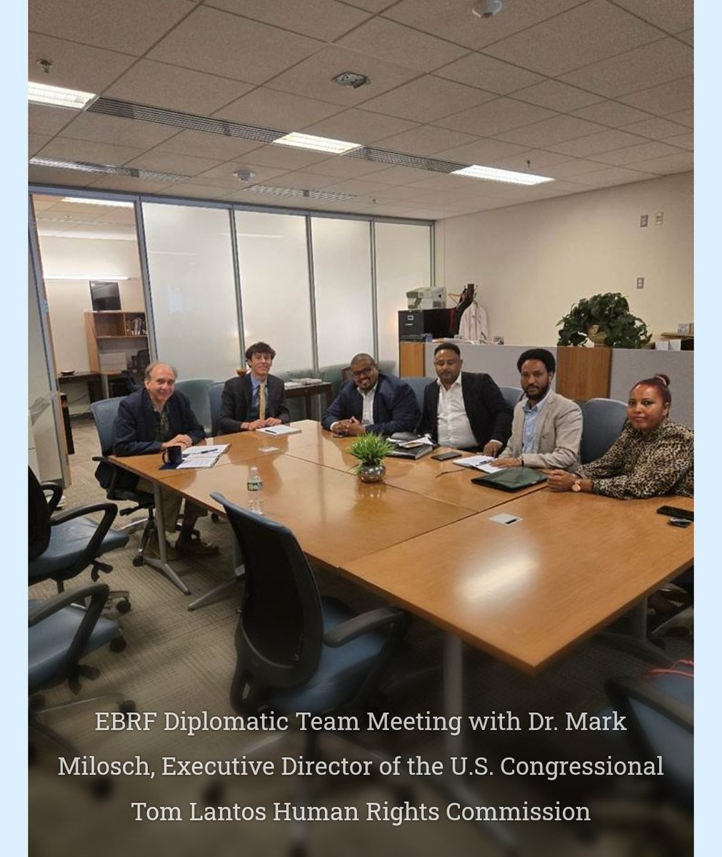Last week, the #EBRF diplomatic team visited the US Capitol and met with various members of Congress and the Senate office. 

We engaged with the Executive Director of the Tom Lantos Human Rights Committee and briefed them on the Eritrean Regime's #TransnationalRepression tactics