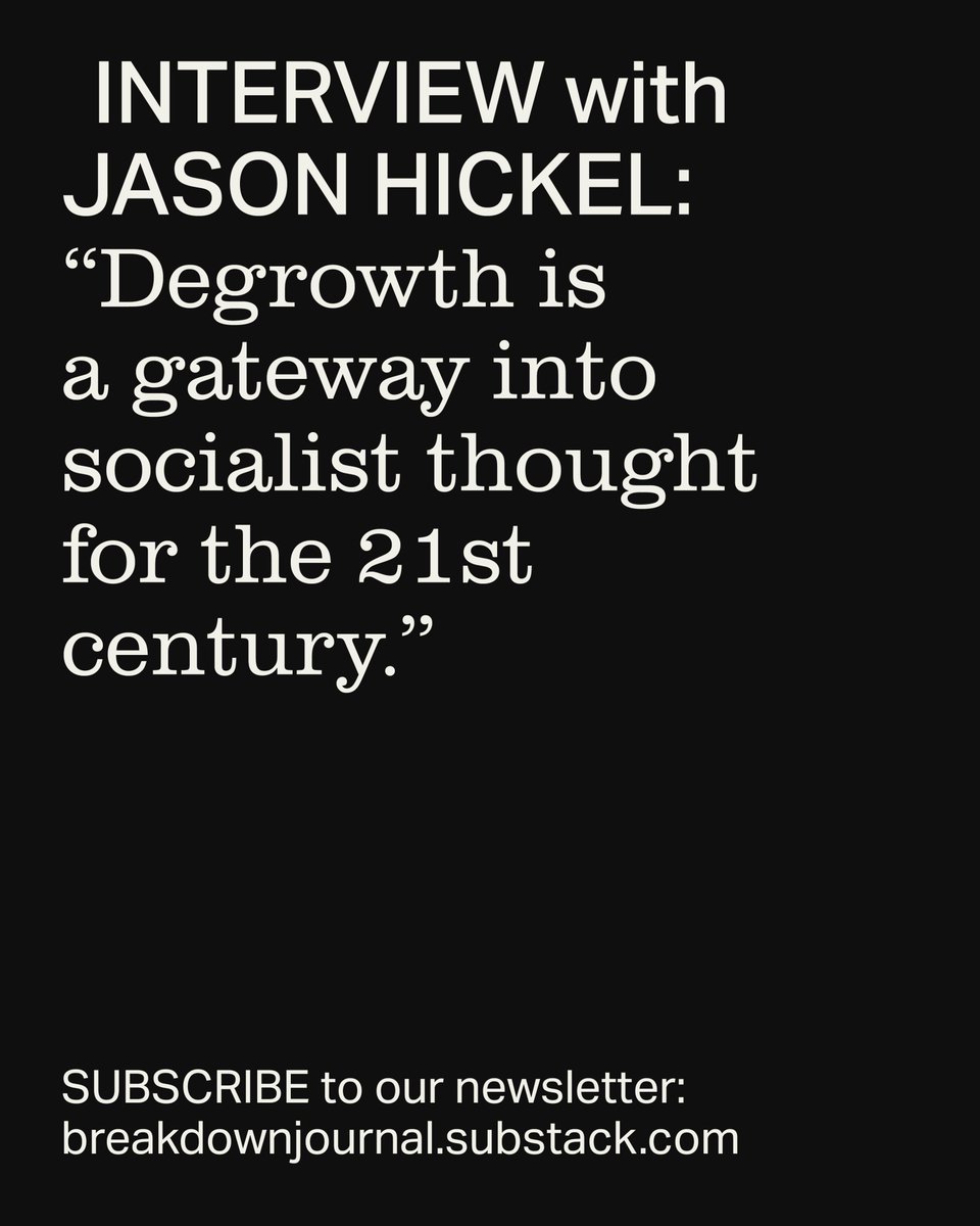 Andrew Ahern (@andrewsonearth) on Twitter photo I am extremely honored to share my interview with <a href="/jasonhickel/">Jason Hickel</a> for the 5-year anniversary of his groundbreaking book, Less is More.
Also very grateful to be the first feature for the <a href="/break_downradio/">The BREAK–DOWN</a>‘s new newsletter as well. Go read and subscribe!
breakdownjournal.substack.com/p/interview-wi… I am extremely honored to share my interview with <a href="/jasonhickel/">Jason Hickel</a> for the 5-year anniversary of his groundbreaking book, Less is More.
Also very grateful to be the first feature for the <a href="/break_downradio/">The BREAK–DOWN</a>‘s new newsletter as well. Go read and subscribe!
breakdownjournal.substack.com/p/interview-wi…