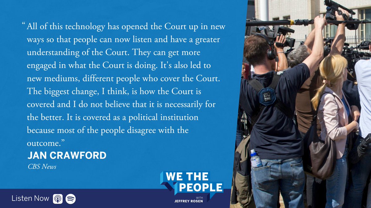 National Constitution Center (@constitutionctr) on Twitter photo On #WeThePeoplePodcast, <a href="/JanCBS/">Jan Crawford</a> explains the evolution of coverage of #SCOTUS cases.
Listen now: ow.ly/ngxy50WrTgp On #WeThePeoplePodcast, <a href="/JanCBS/">Jan Crawford</a> explains the evolution of coverage of #SCOTUS cases.
Listen now: ow.ly/ngxy50WrTgp