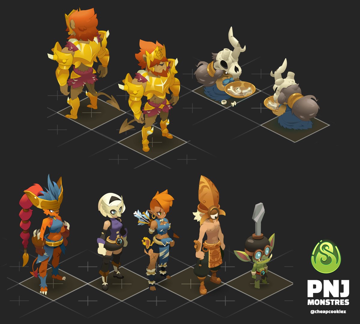 I still have a bunch of concept art and NPCs to share from the latest Dofus update. #Dofus #Osavora