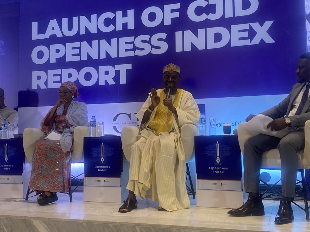WSoyinkaCentre's tweet photo. “Media history does not start with colonial history.” - #TonnieIredia former Director General, @NTANewsNow emphasising that journalists must trace the evolution of the media to the towncriers in the pre colonial era during @CJIDAfrica #OpennessIndex launch. #CivicSpaceGuard https://t.co/jfpHIXCIMP