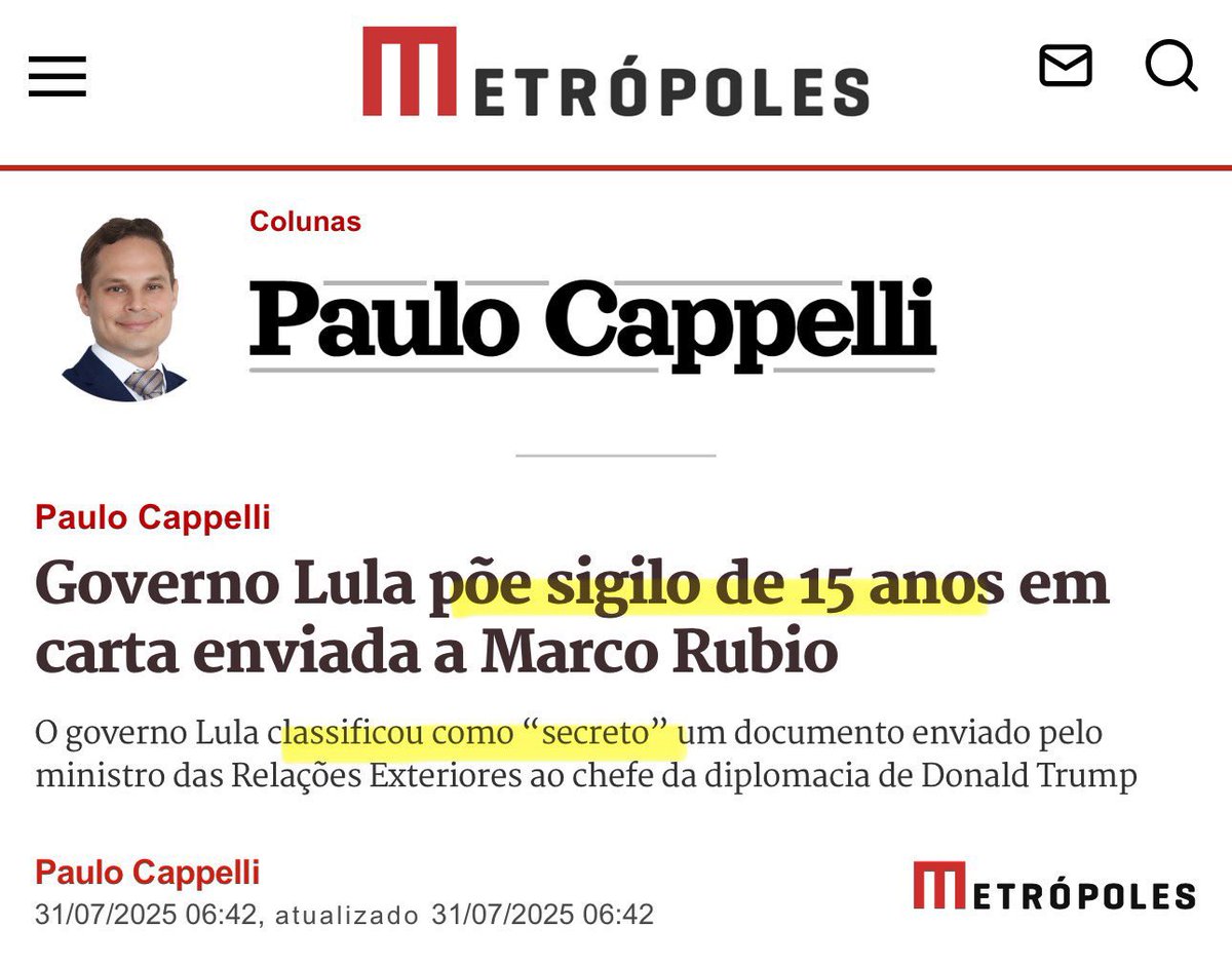 RUBIO, TIRA QUE EU VOU…