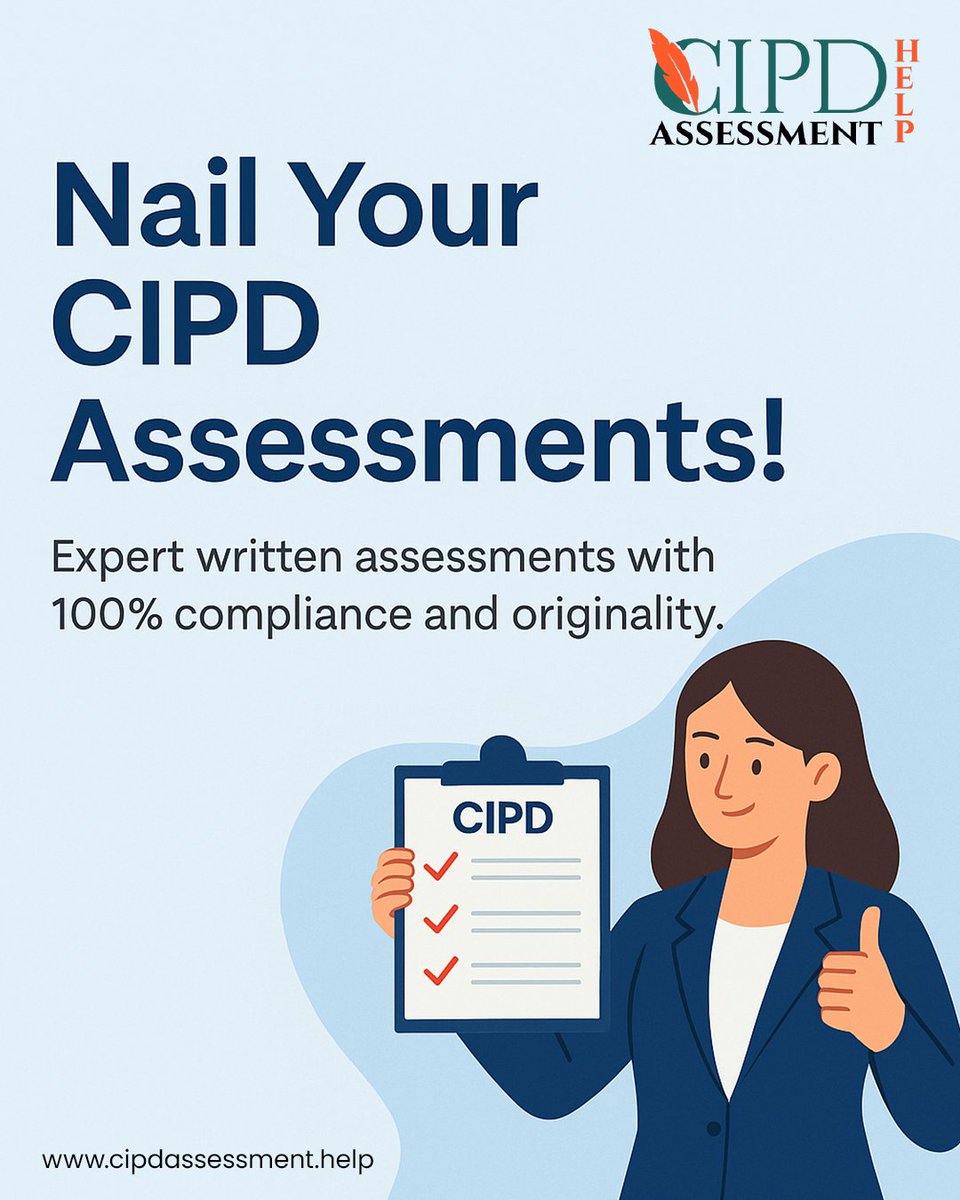 Cipdassesment's tweet image. Ready to nail your CIPD assessments in the UK? CIPD Assessment Help provides expert written assessments with originality &amp;amp; compliance.

Get Expert help at: cipdassessment.help

#UKCIPD #CIPDStudents #HRManagementUK #UniversityUK #ForYou #FYP #Trending #AcademicSuccessUK