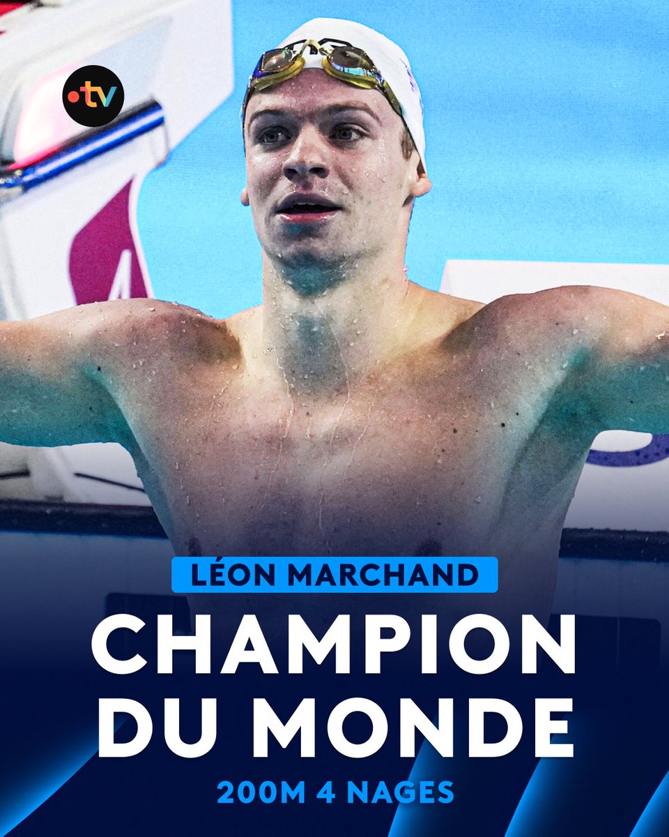 🏊‍♂️ #AQUASingapore25 | 🥇 LÉON MARCHAND EST CHAMPION DU MONDE DU 200M 4 NAGES !

🌍 UN AN APRÈS LES JEUX, LE FRANÇAIS EST DE NOUVEAU SUR LE TOIT DU MONDE !