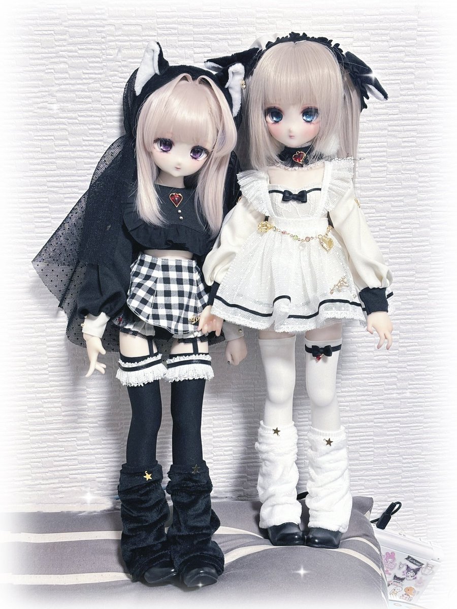 ついに…この日が来た…
双子のピピみみちゃんがネコになったの日🐀🐁✨
#INの服
#デザイナーMia
#bienhimeっ子
#うちの子かわいい  
#MDDはいいぞ