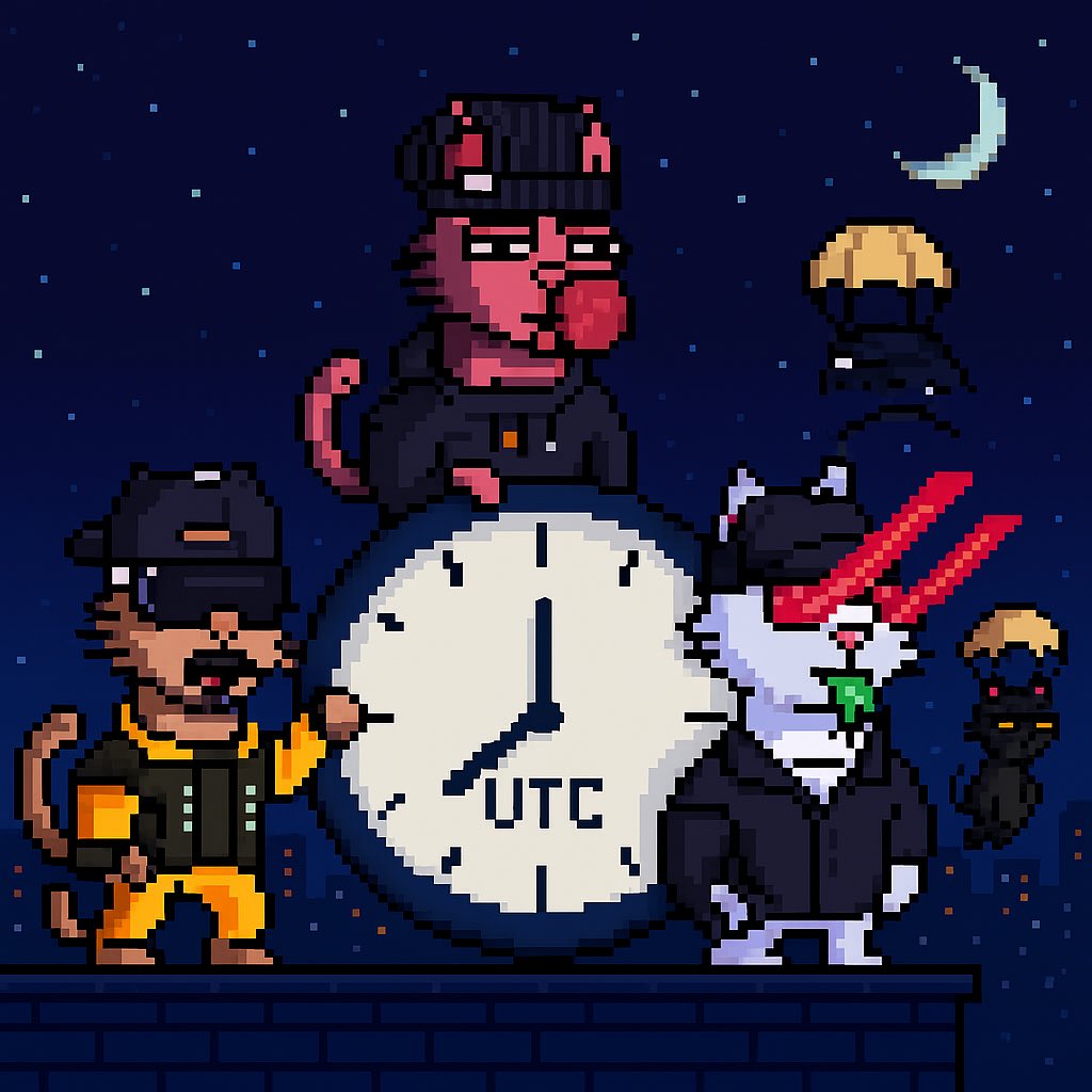 Mint timings!

3 PM UTC // Collab WL mint
3:30 PM UTC // FCFS mint
4:30 PM UTC // Public mint

Like RT this post for $69 in BTC! Drop a pussy below!