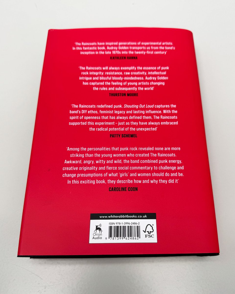 White Rabbit Books (@whiterabbitbks) on Twitter photo OUT TODAY... SHOUTING OUT LOUD: Lives of The Raincoats
<a href="/audreyjgolden/">Audrey Golden</a>'s authorised biography of the 'godmothers of grunge', who reimagined the nature of experimental music and DIY design and have been an influence for so, so many.
geni.us/ShoutingOutLoud OUT TODAY... SHOUTING OUT LOUD: Lives of The Raincoats
<a href="/audreyjgolden/">Audrey Golden</a>'s authorised biography of the 'godmothers of grunge', who reimagined the nature of experimental music and DIY design and have been an influence for so, so many.
geni.us/ShoutingOutLoud