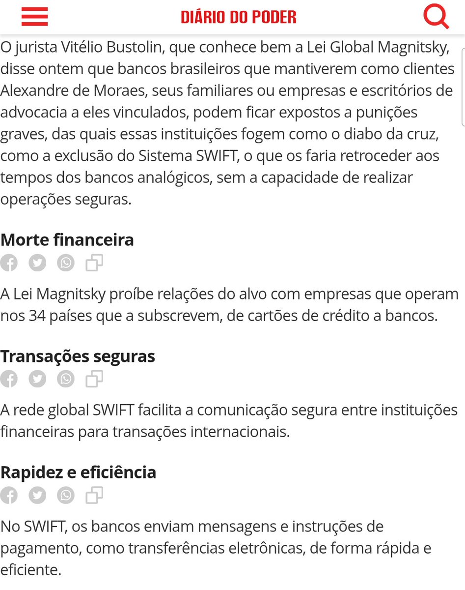 Tópicos sobre a Magnitsky