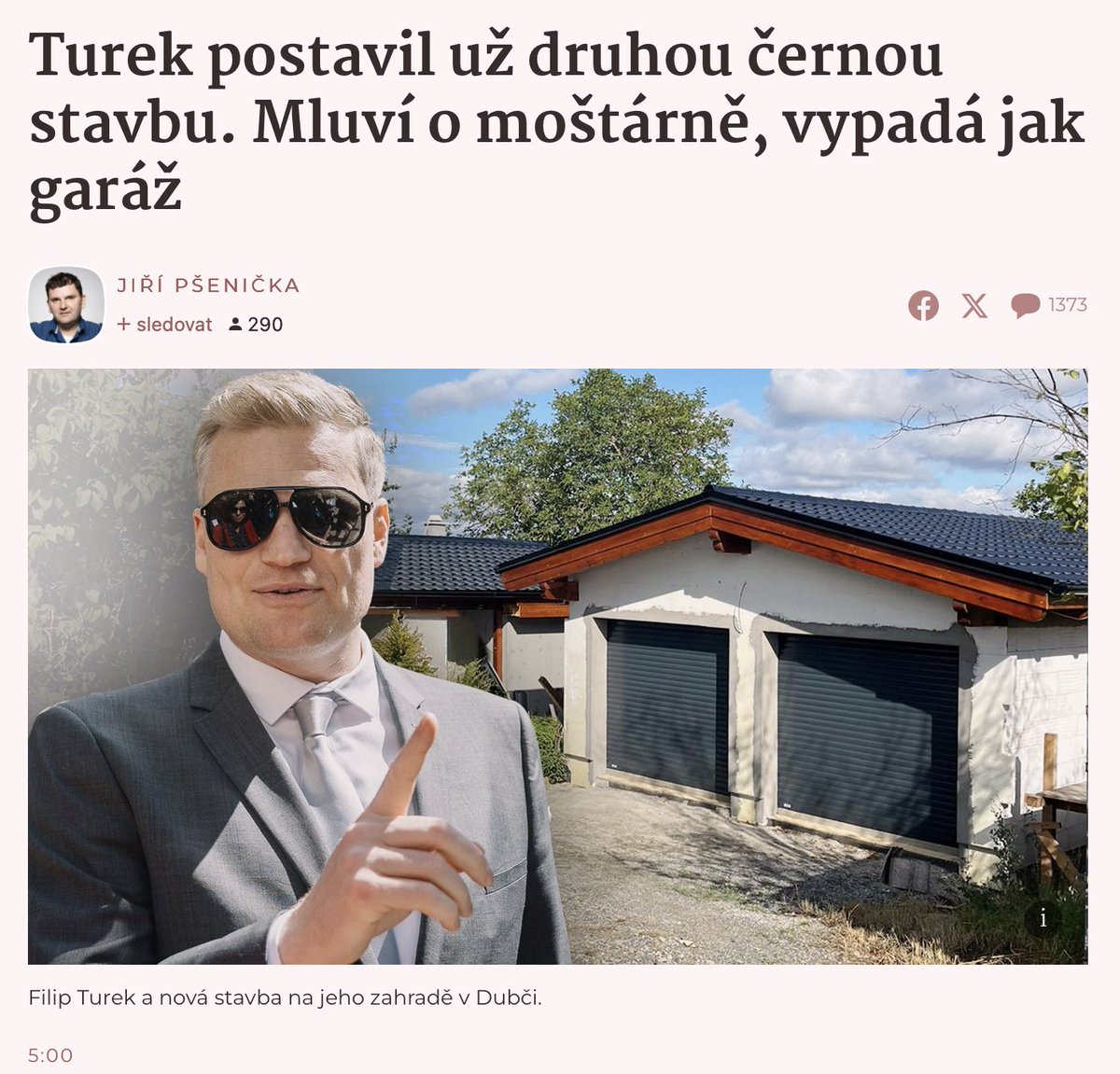 Tohle mi tak strašně připomíná reportáže ČT a TV NOVA z Karlových Varů a okolí s ruskou mafií, která si tam staví co chce, kde chce, že to srovnání je na místě😉. Filip Turek si může vykládat co chce, ale když někdo vypadá jako rusák, oblíká se jako rusák a chová se jako rusák,