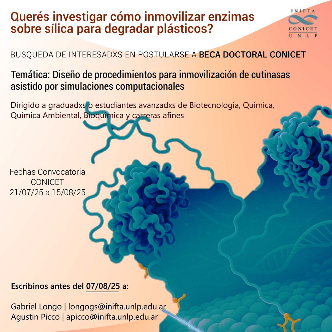 INIFTA (@inifta_ok) on Twitter photo Búsqueda de postulante convocatoria becas CONICET.
Escribí antes del 07/08/25 a
Agustín Picco: apicco@inifta.unlp.edu.ar
Gabriel Longo: longogs@inifta.unlp.edu.ar Búsqueda de postulante convocatoria becas CONICET.
Escribí antes del 07/08/25 a
Agustín Picco: apicco@inifta.unlp.edu.ar
Gabriel Longo: longogs@inifta.unlp.edu.ar